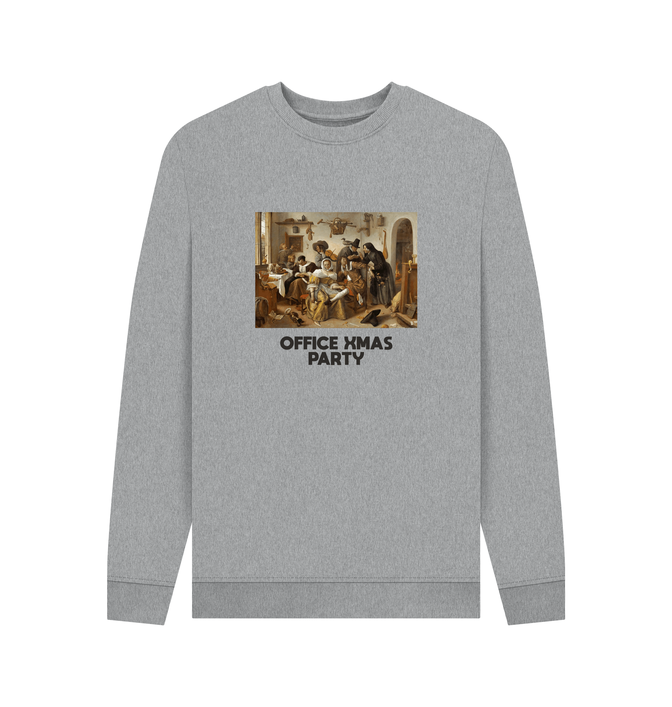 Light Heather Printed Sweater Front