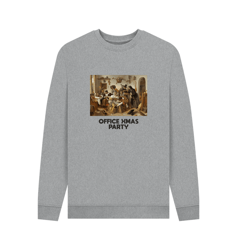 Light Heather Printed Sweater Front