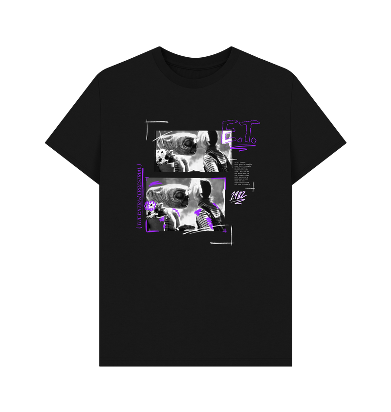 Black Printed T-shirt Front