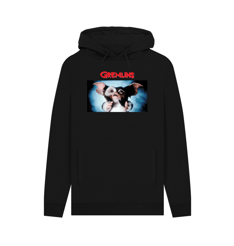 Black Printed Hoody Front