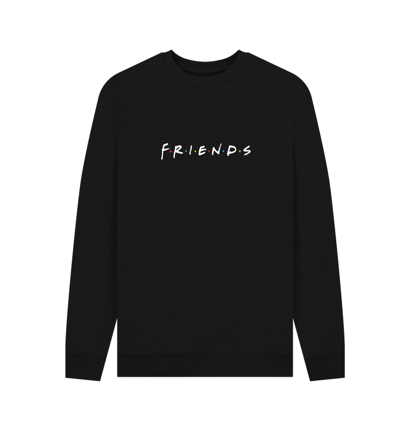 Black Printed Sweater Front