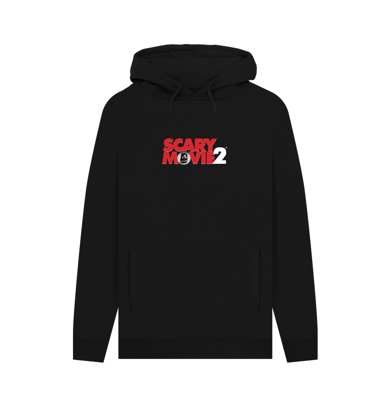 Black Printed Hoody Front