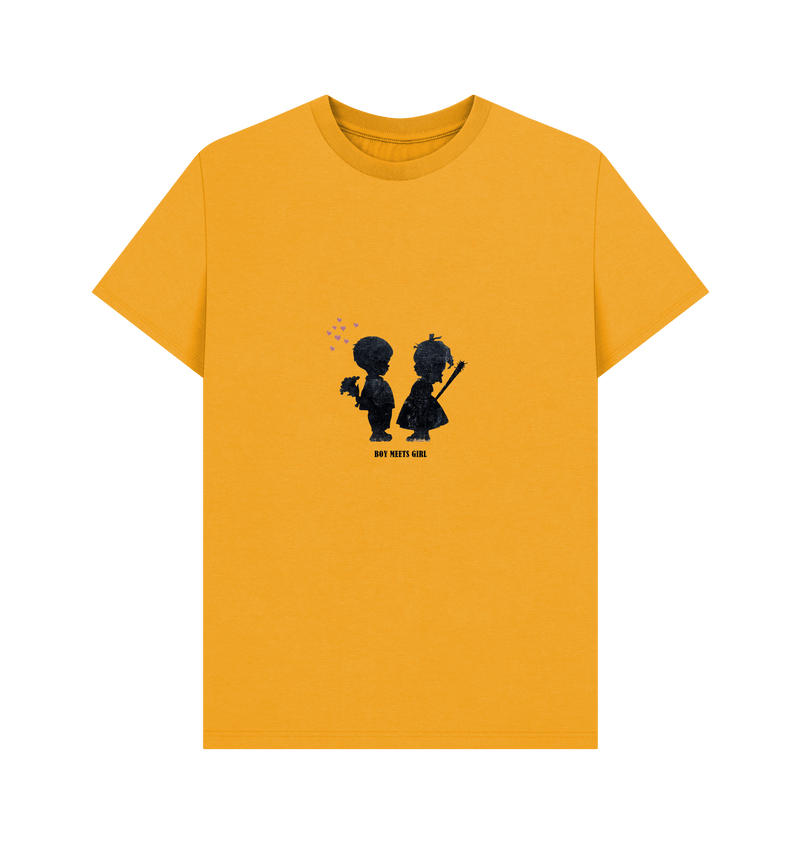 Mustard Printed T-shirt Front