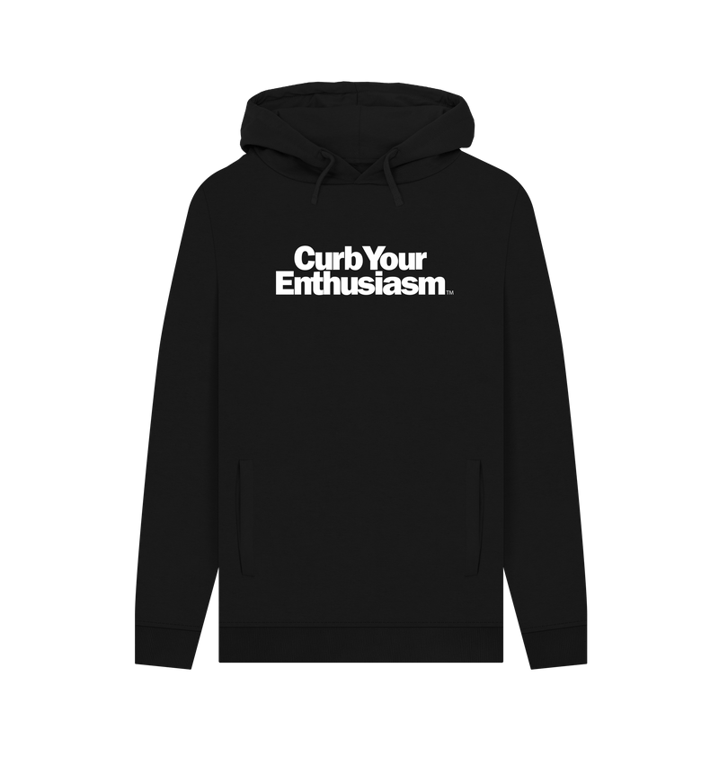 Black Printed Hoody Front