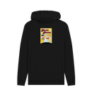 Black Printed Hoody Front