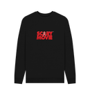 Black Printed Sweater Front