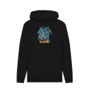 Black Printed Hoody Front