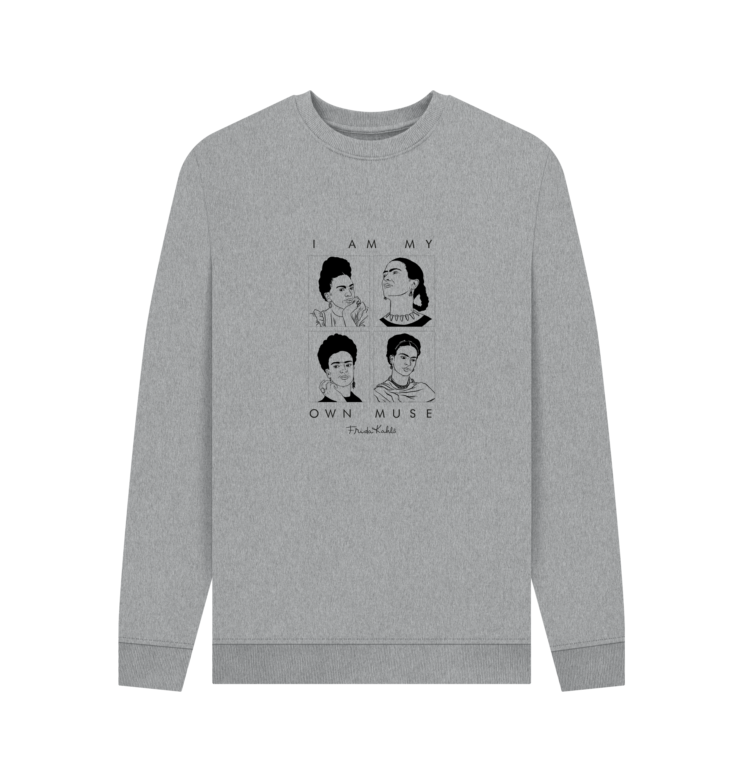 Light Heather Printed Sweater Front