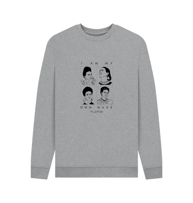 Light Heather Printed Sweater Front