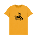 Mustard Printed T-shirt Front