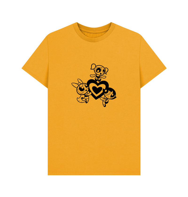 Mustard Printed T-shirt Front