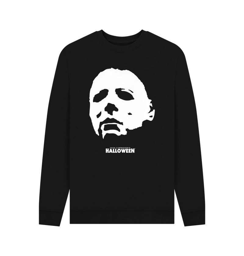 Black Printed Sweater Front