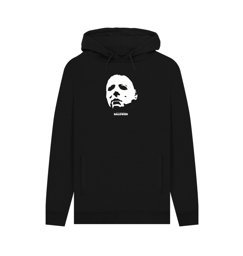 Black Printed Hoody Front