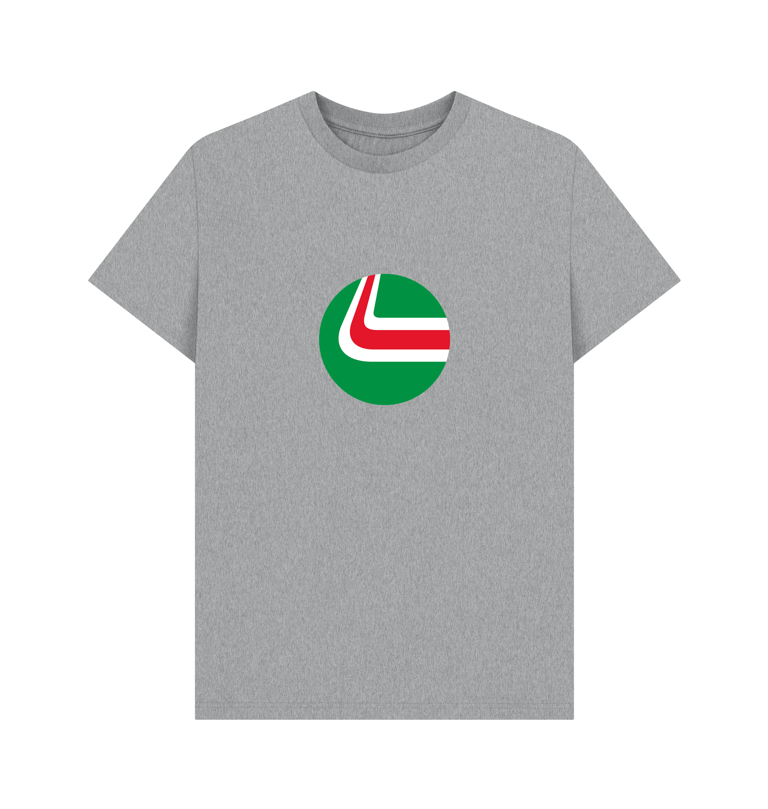 Athletic Grey Printed T-shirt Front