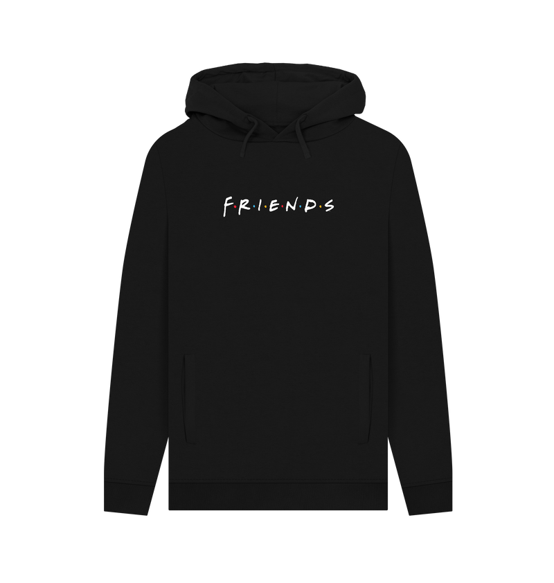Black Printed Hoody Front