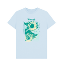 Sky Blue Printed T-shirt Front