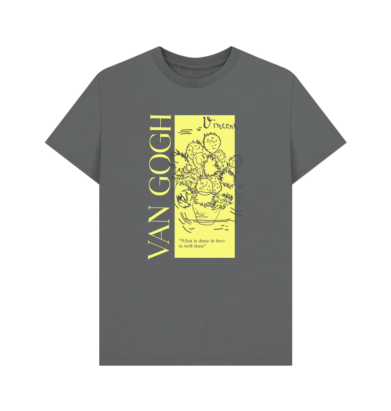 Slate Grey Printed T-shirt Front
