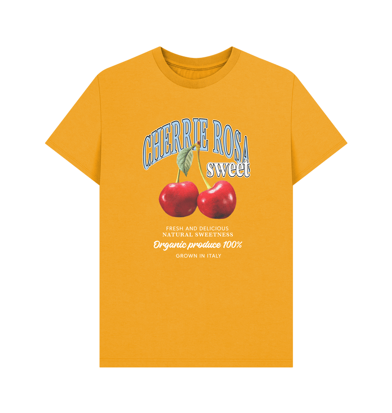 Mustard Printed T-shirt Front