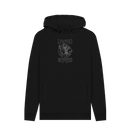 Black Printed Hoody Front