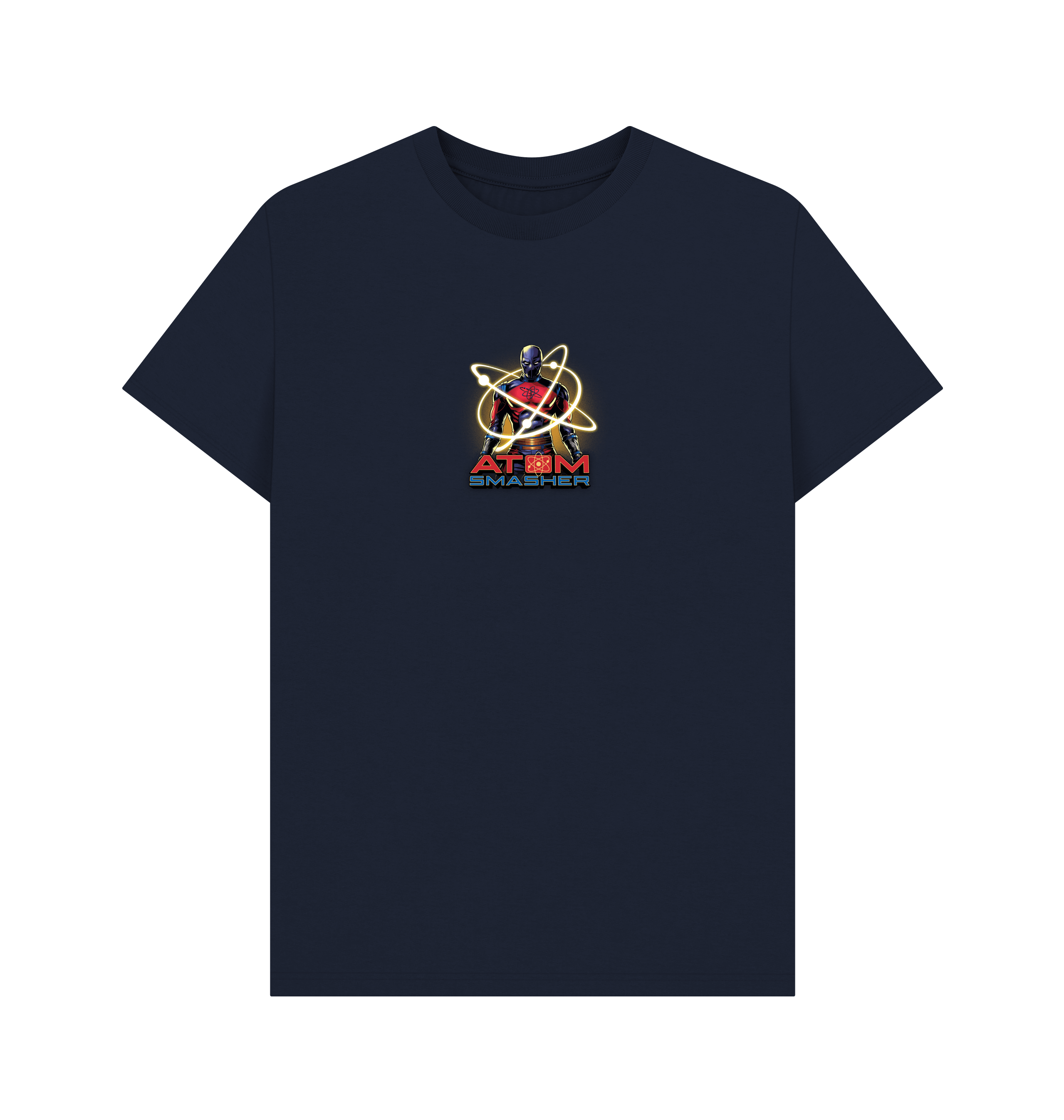 Navy Blue Printed T-shirt Front