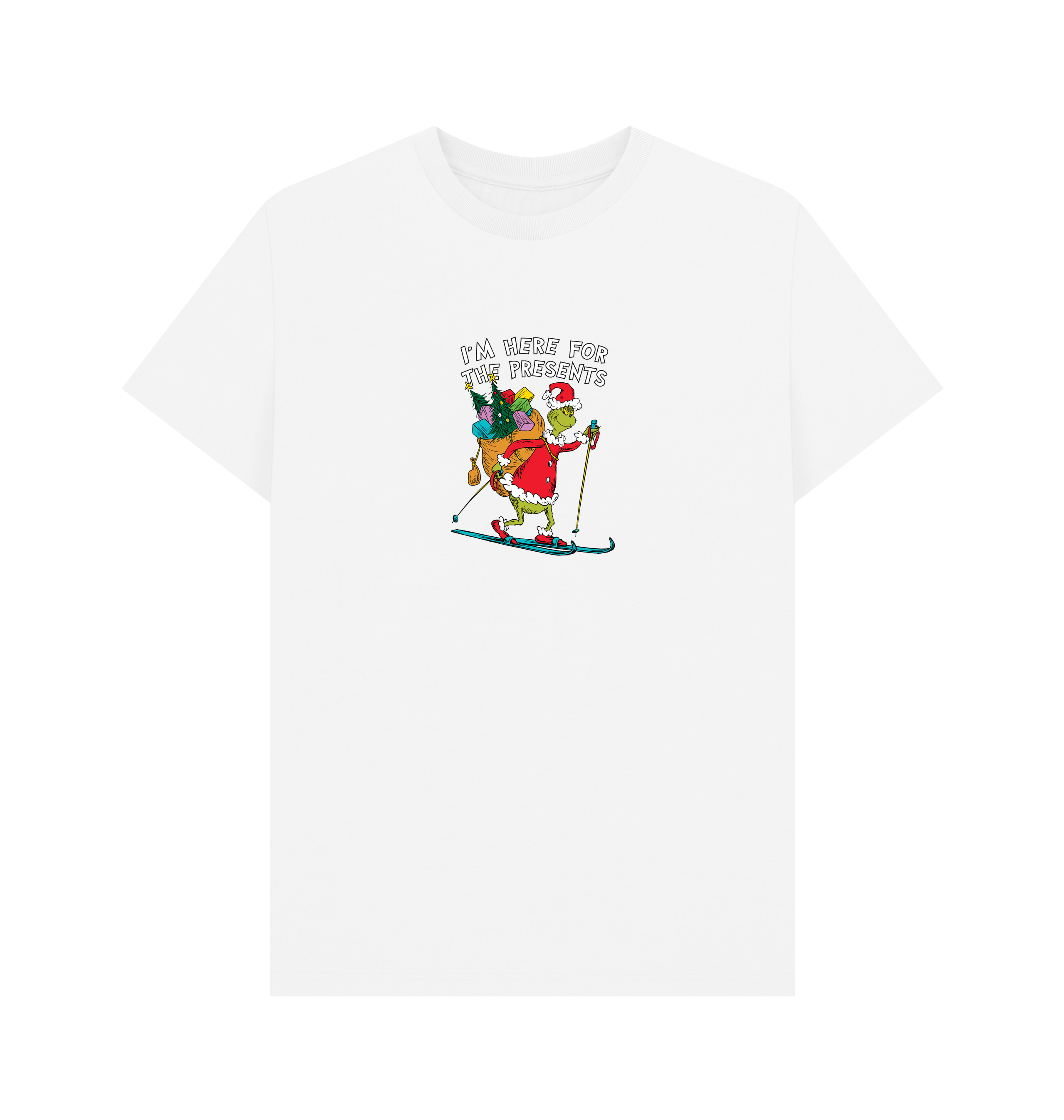 White Printed T-shirt Front