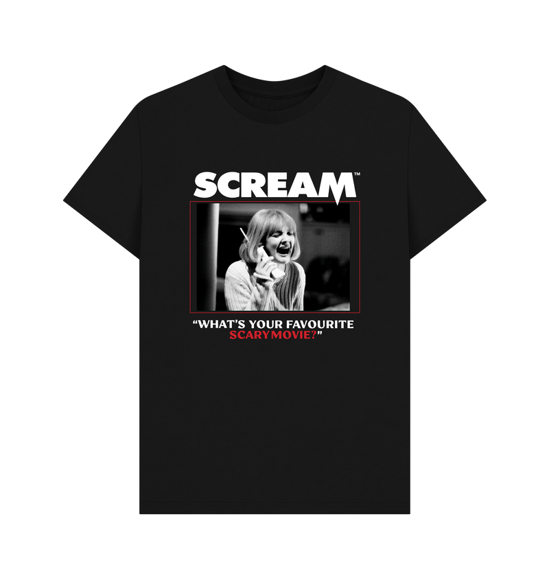 Black Printed T-shirt Front