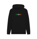 Black Printed Hoody Front