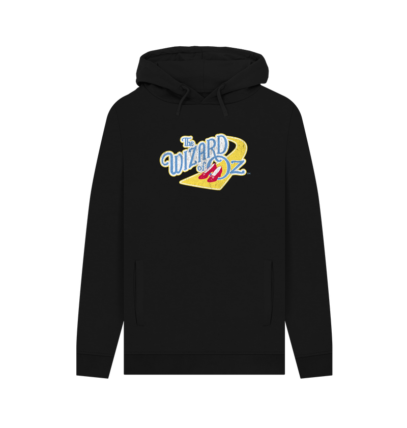 Black Printed Hoody Front