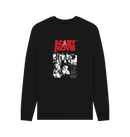 Black Printed Sweater Front