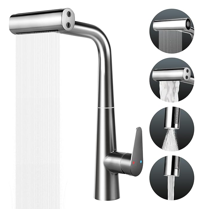 ECHVELCI Kitchen Tap with Pull Out Spray