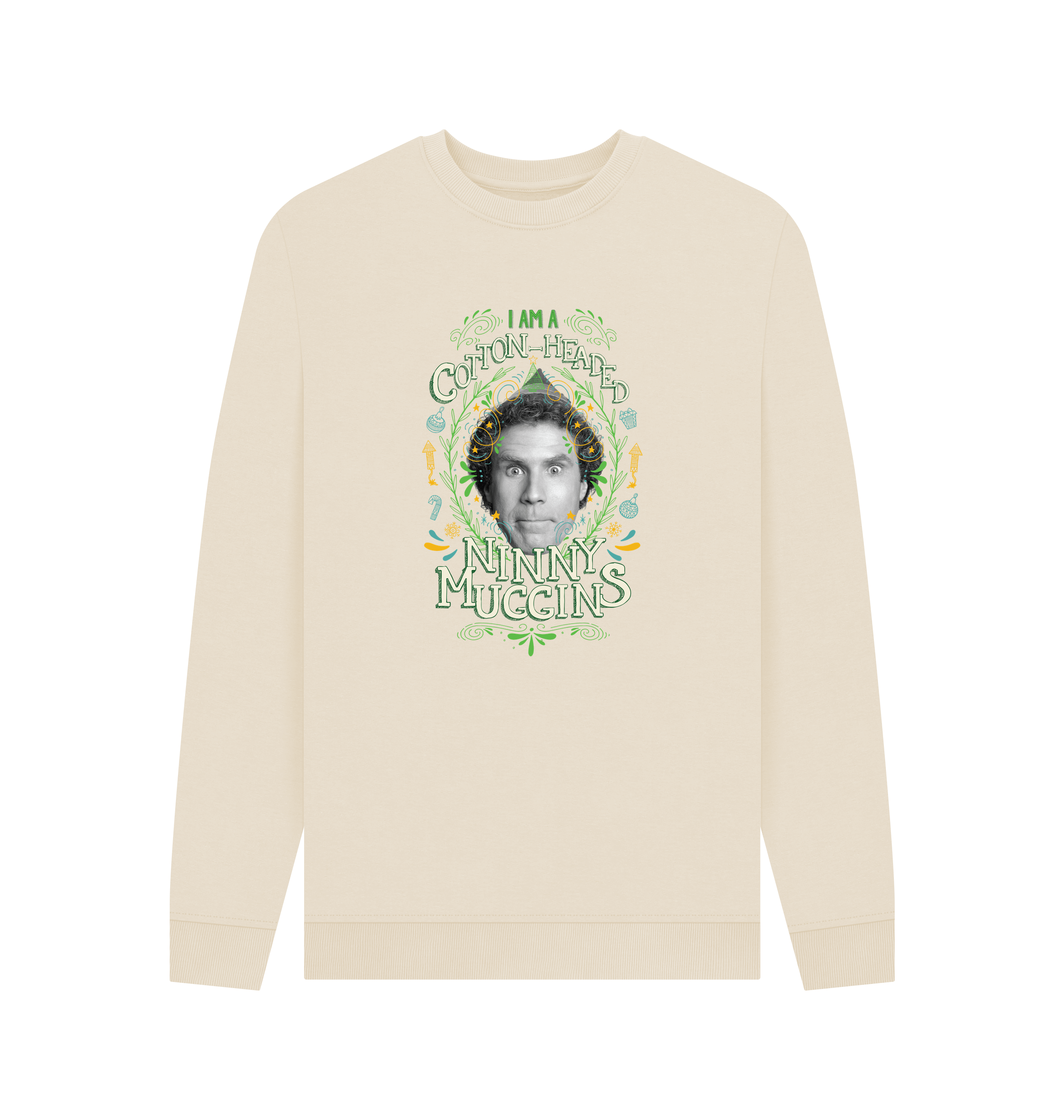 Oat Printed Sweater Front