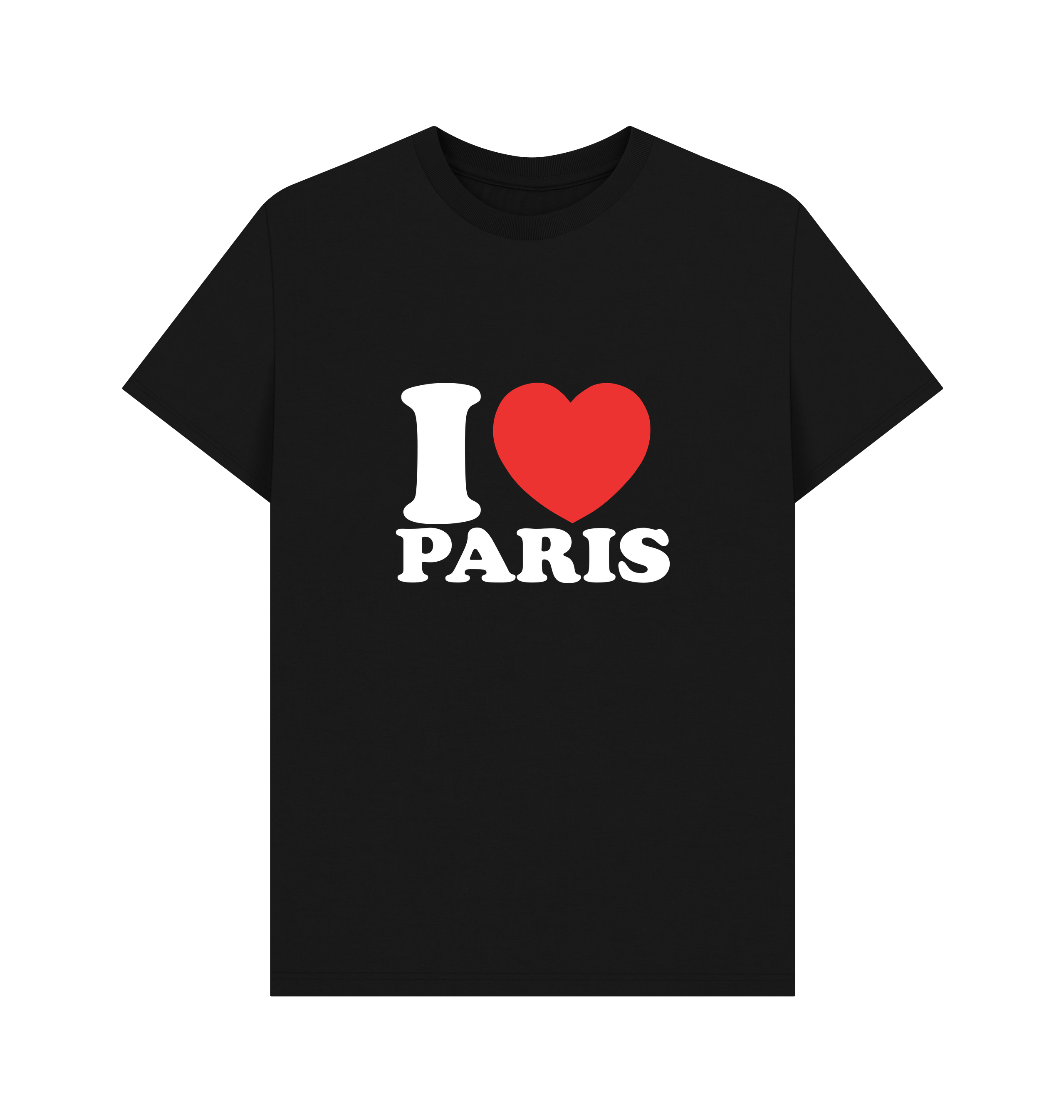 Black Printed T-shirt Front