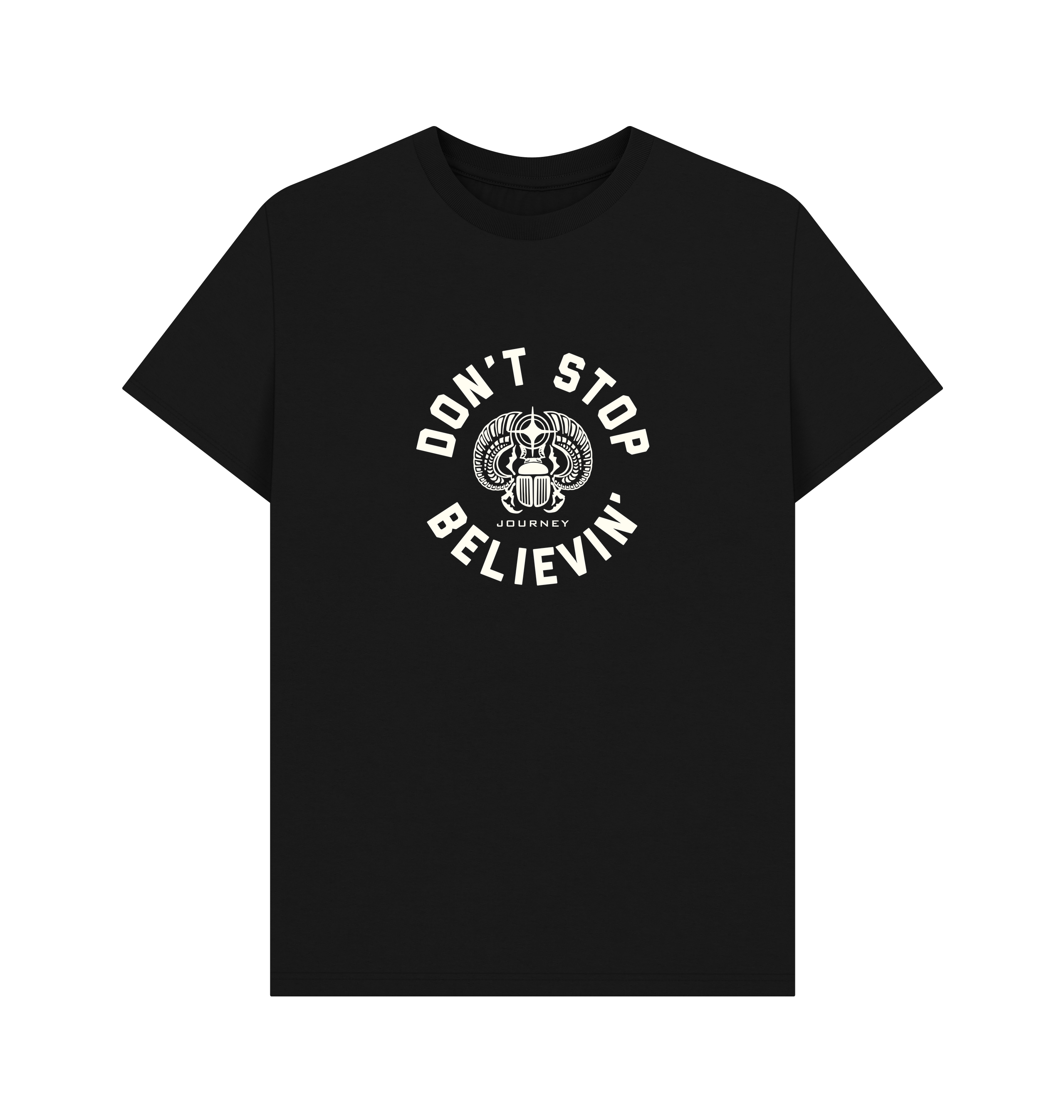 Black Printed T-shirt Front