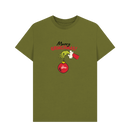 Moss Green Printed T-shirt Front