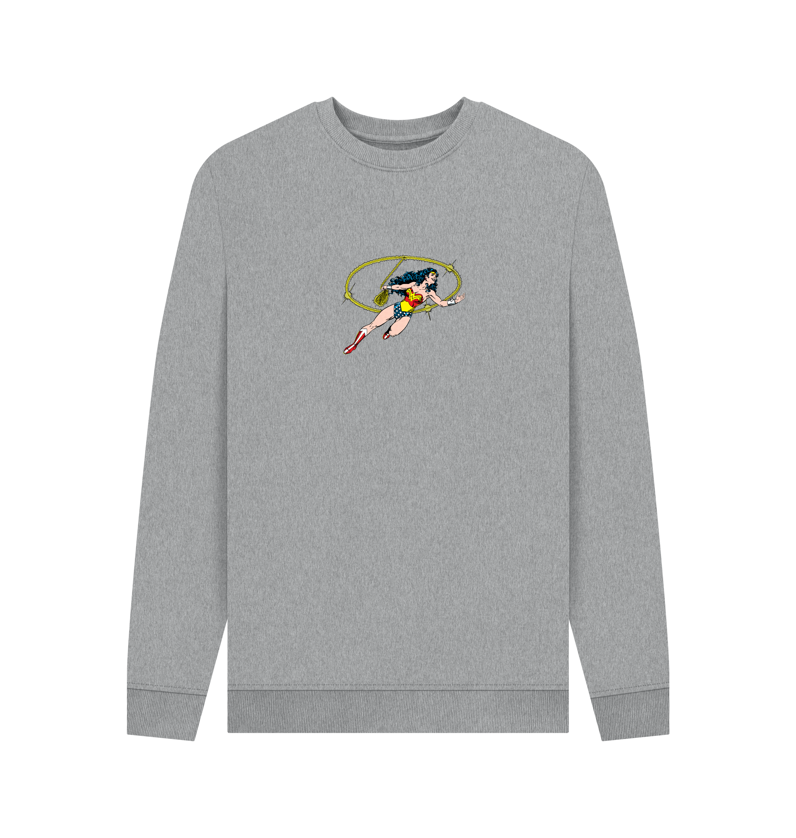 Light Heather Printed Sweater Front