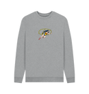 Light Heather Printed Sweater Front