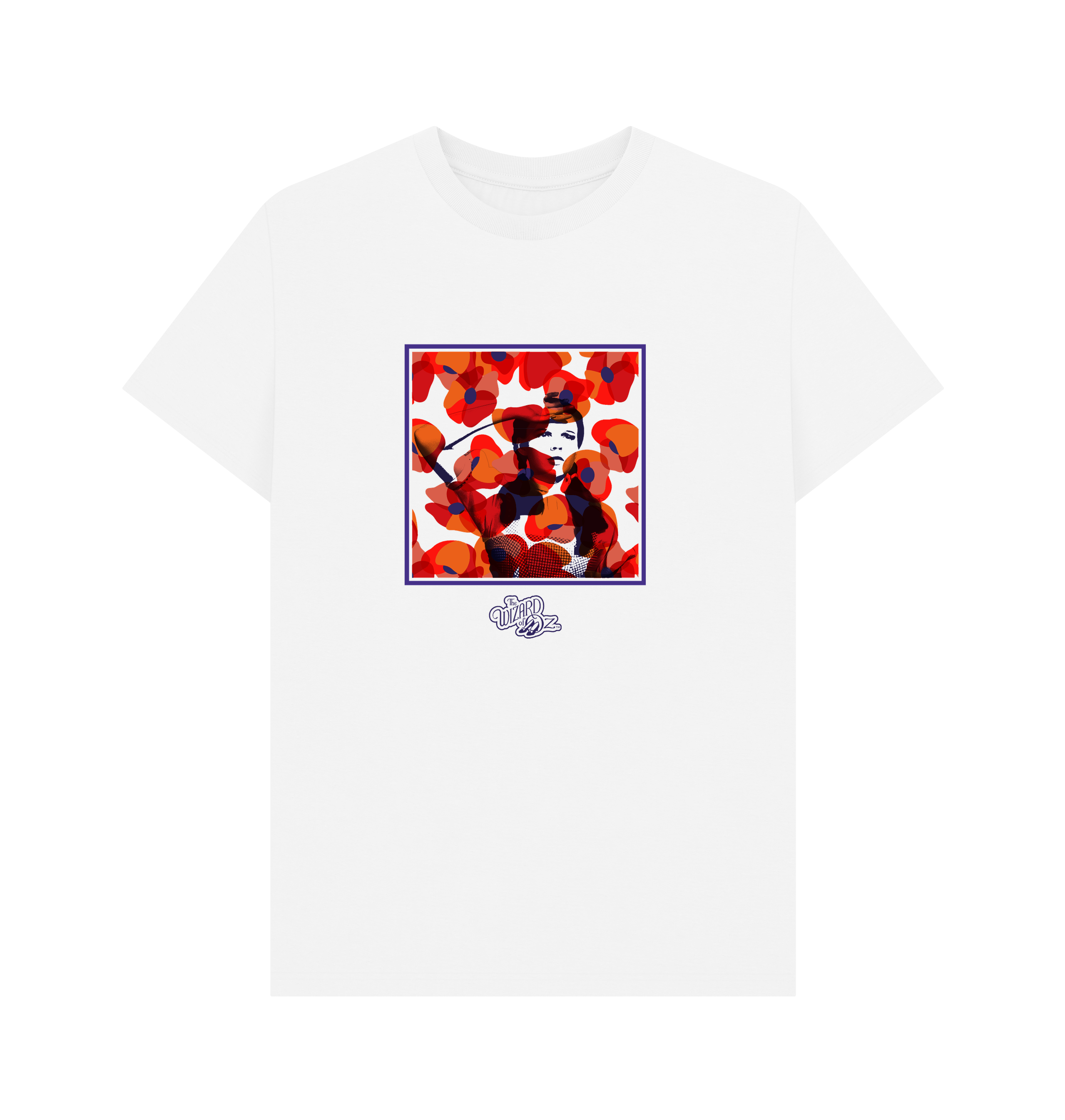 White Printed T-shirt Front