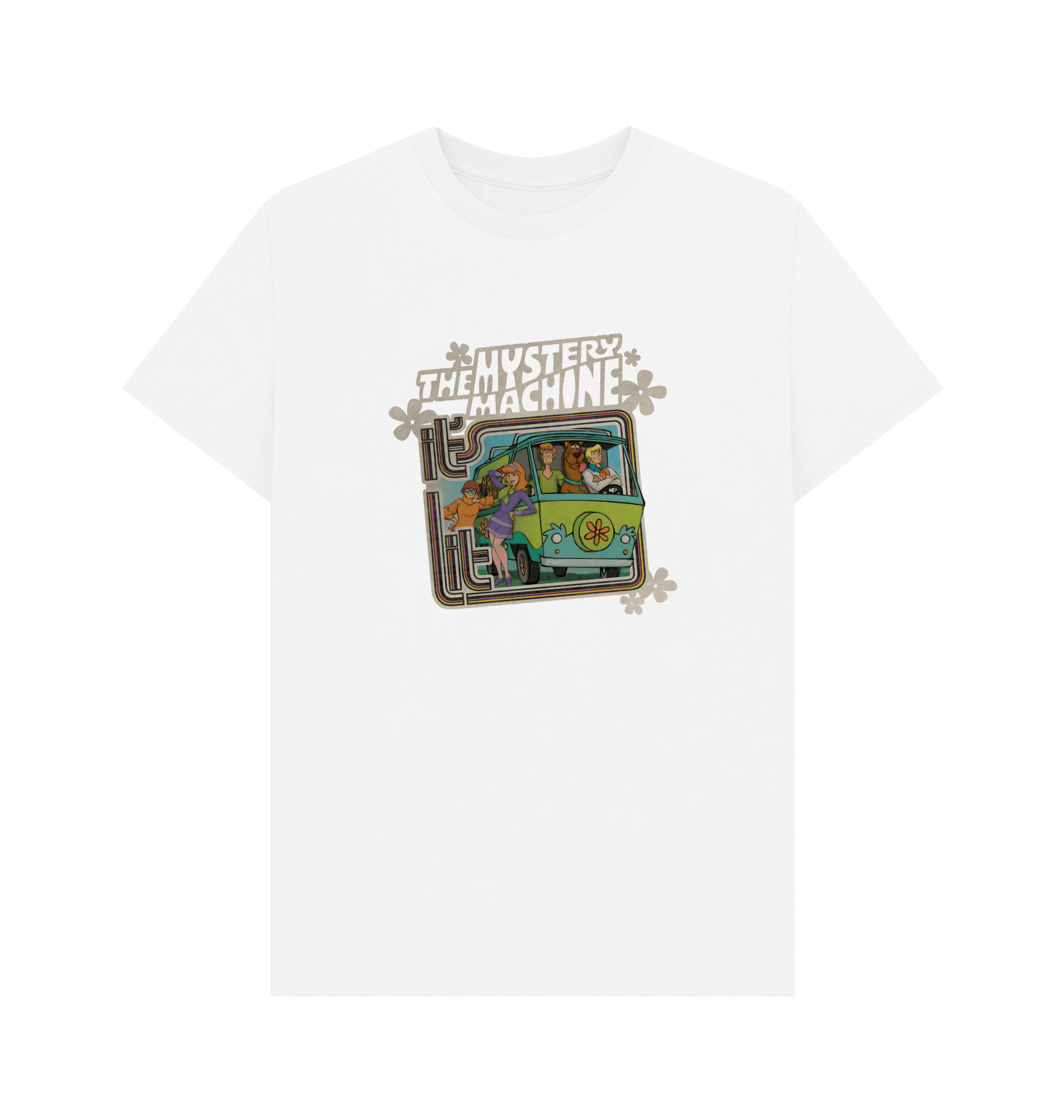 White Printed T-shirt Front