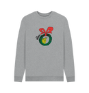 Light Heather Printed Sweater Front