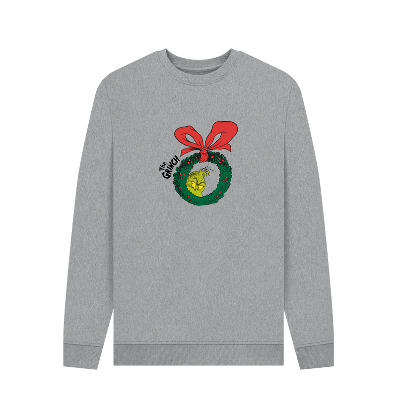 Light Heather Printed Sweater Front