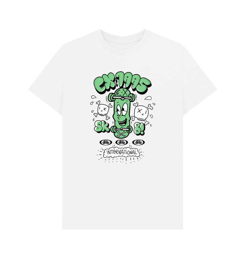White Printed T-shirt Front