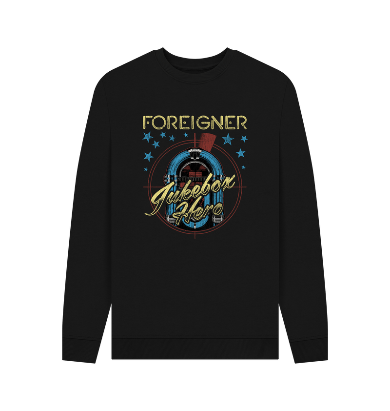 Black Printed Sweater Front