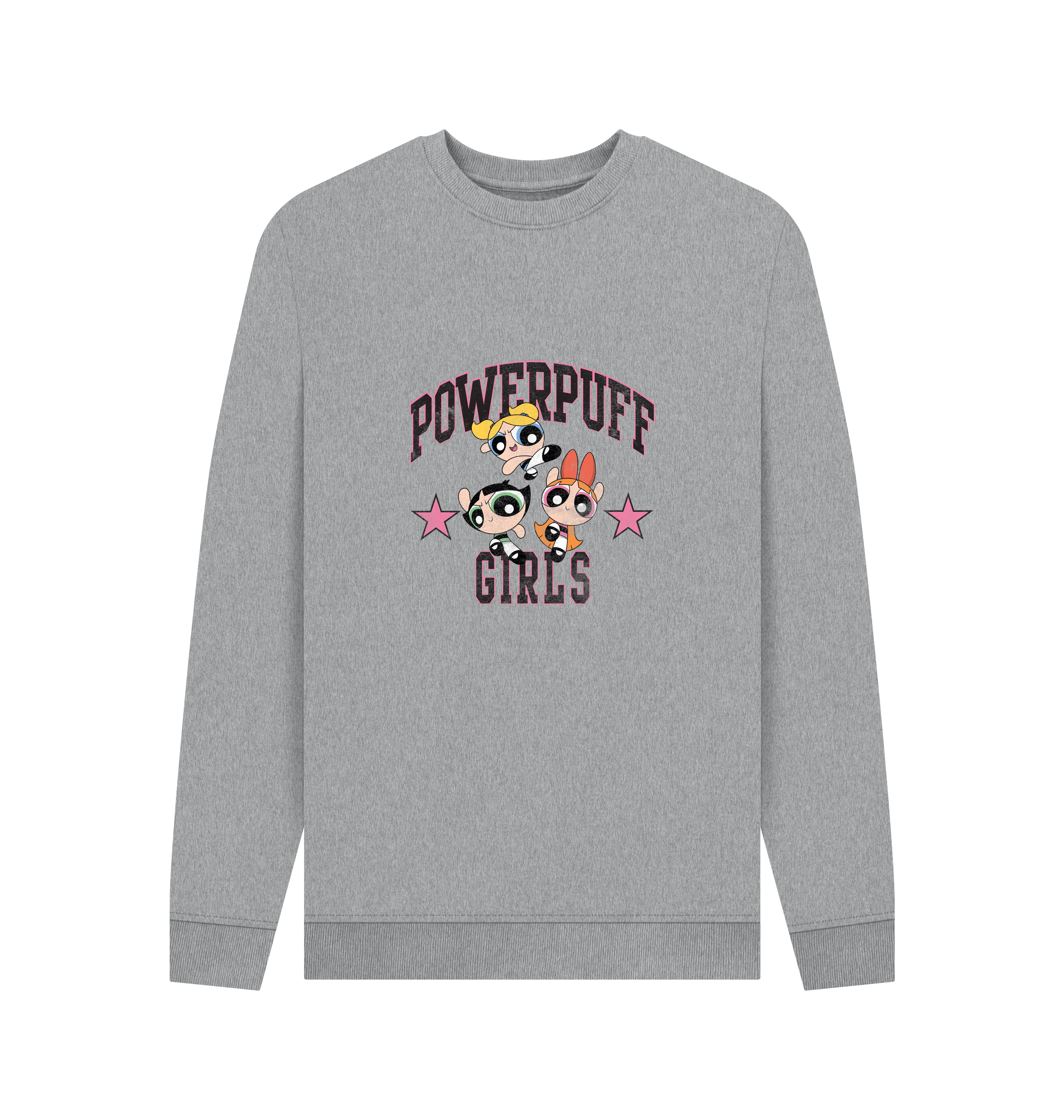 Light Heather Printed Sweater Front