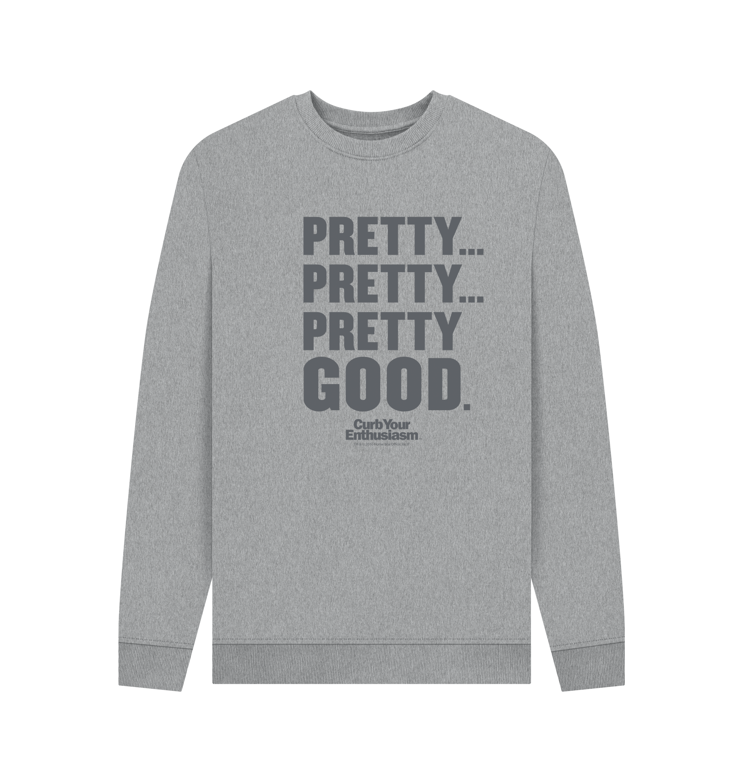 Light Heather Printed Sweater Front