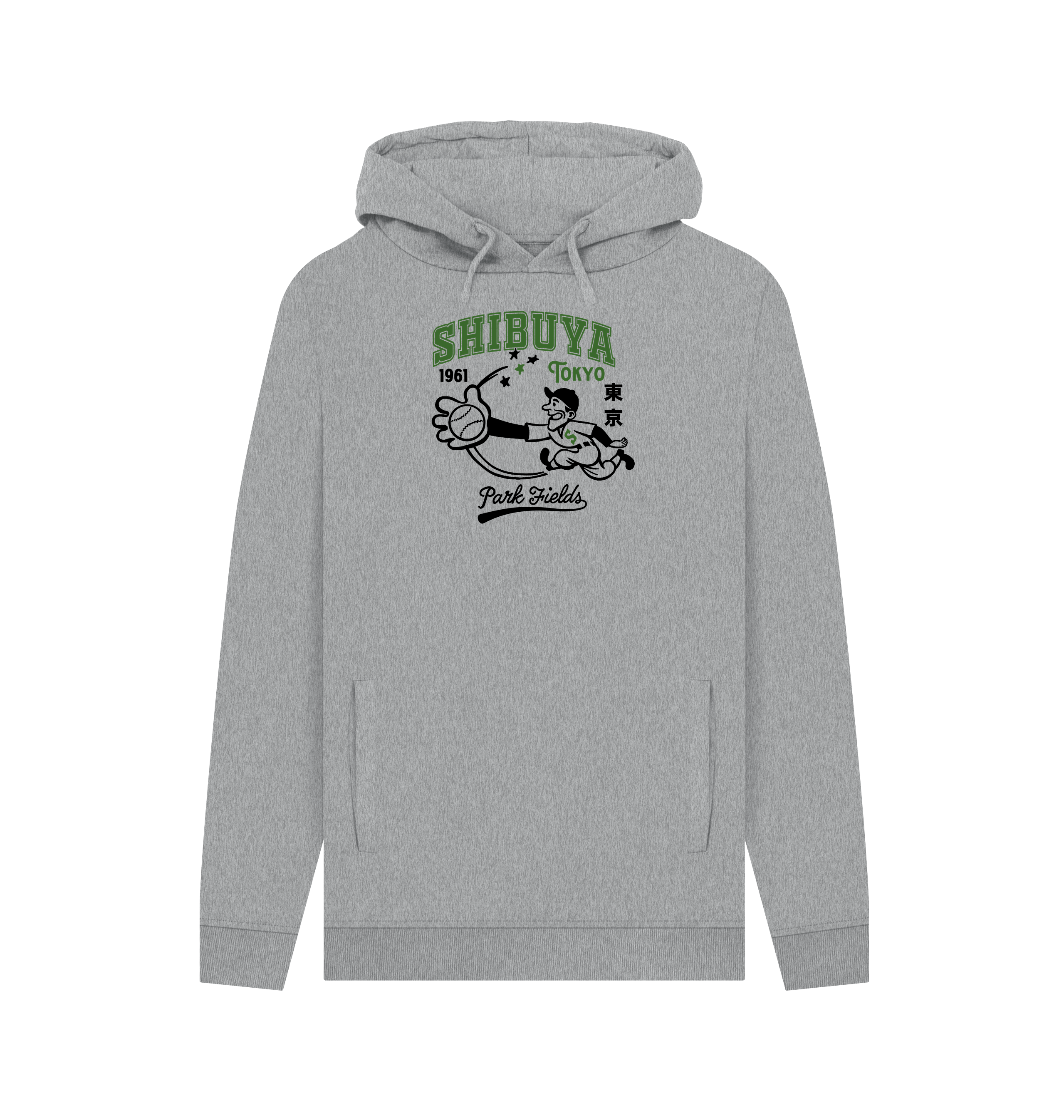 Light Heather Printed Hoody Front