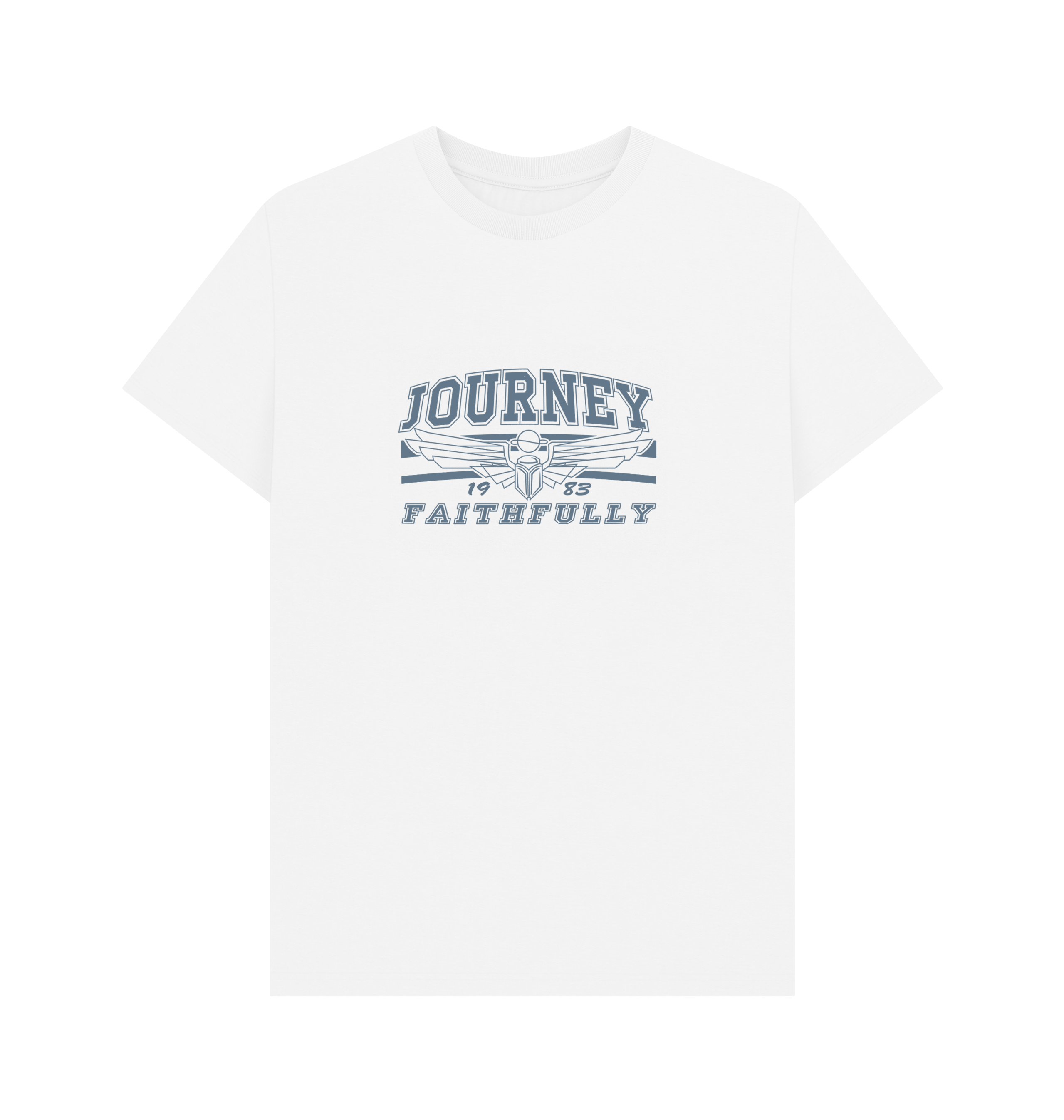 White Printed T-shirt Front