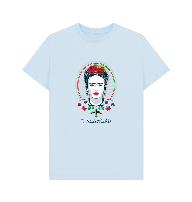 Sky Blue Printed T-shirt Front