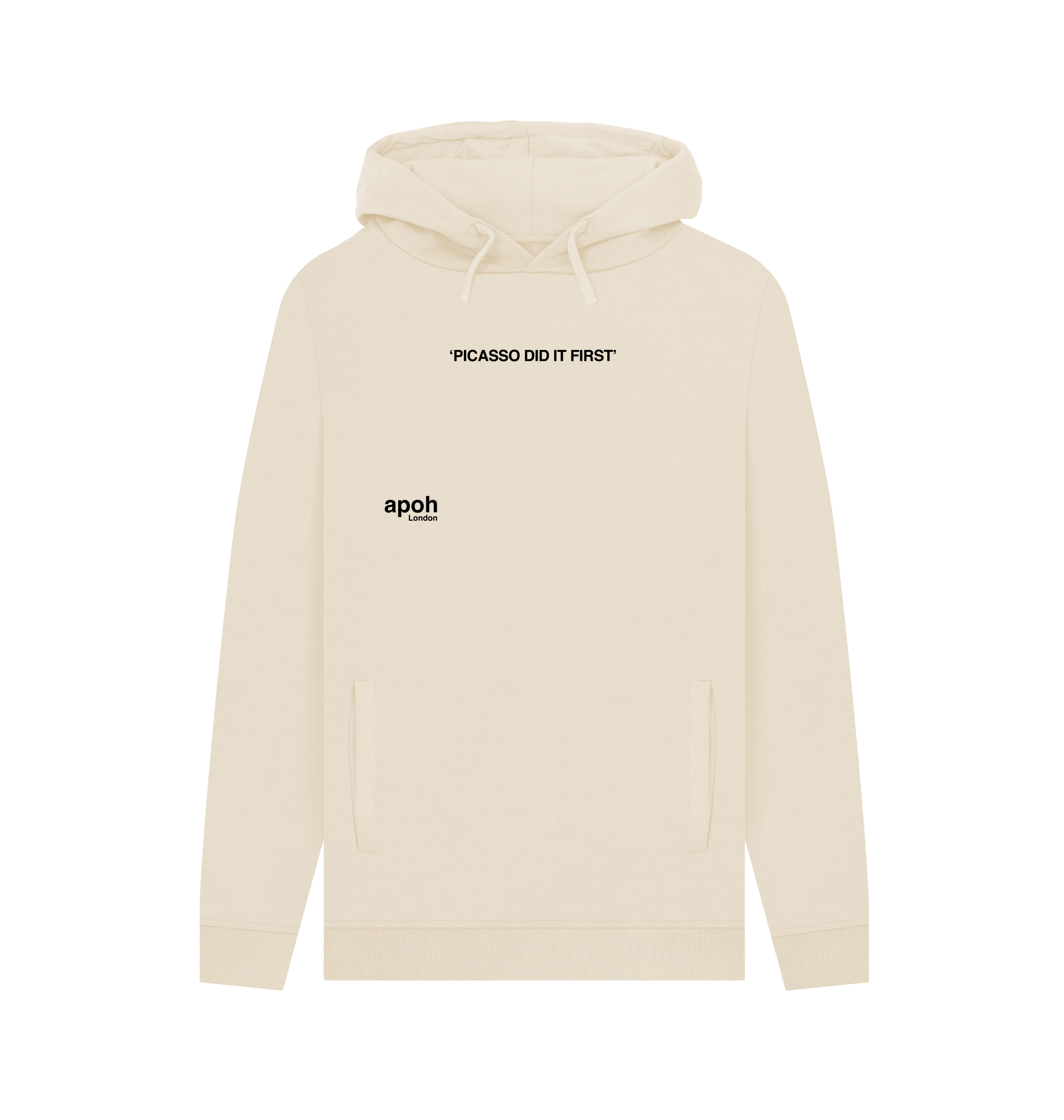 Oat Printed Hoody Front