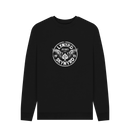 Black Printed Sweater Front