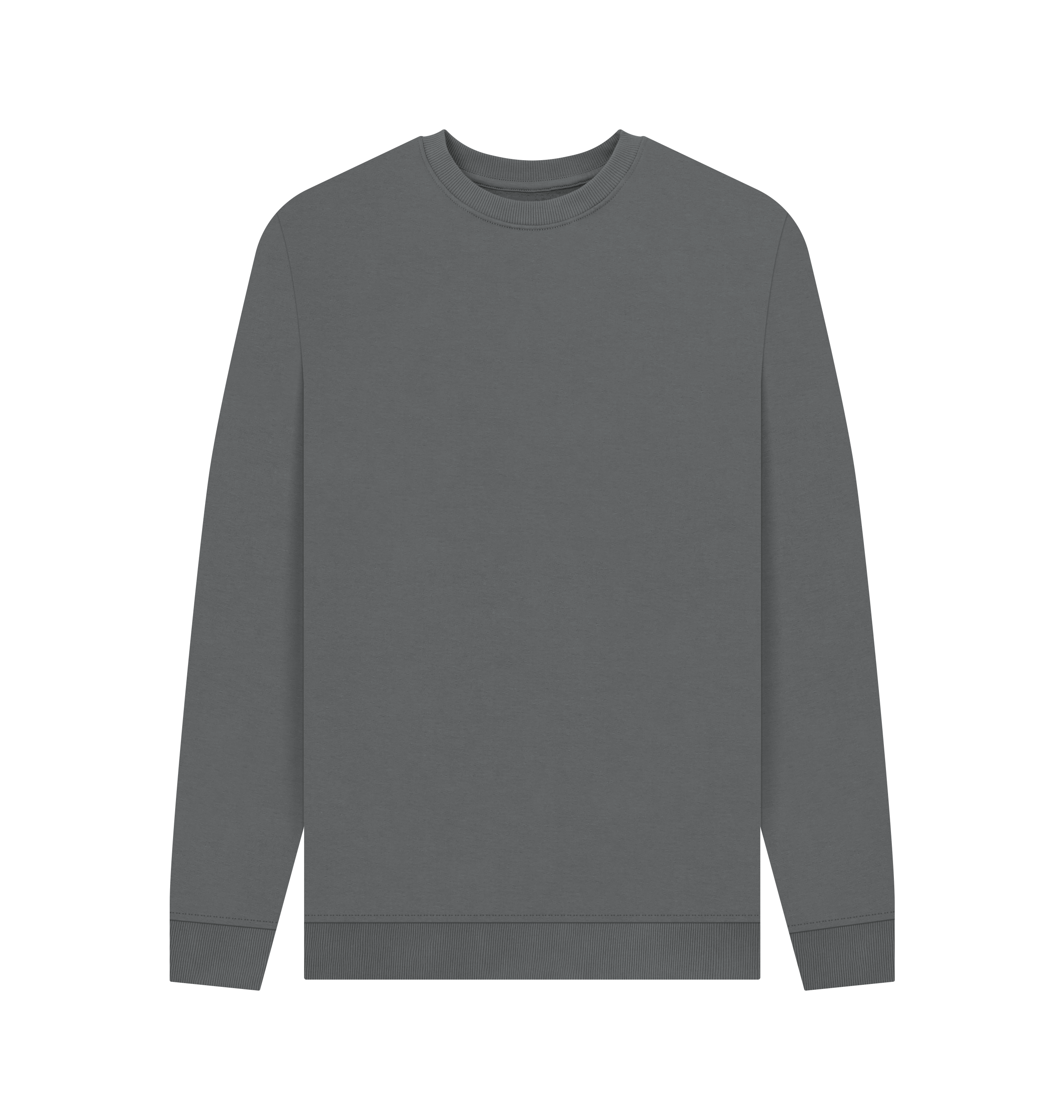 Slate Grey Printed Sweater Front